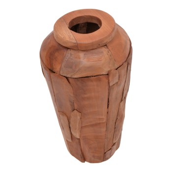 Διακοσμητικό βάζο Art Maison Anise teak ξύλο σε φυσική απόχρωση Φ30x80εκ