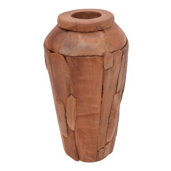 Διακοσμητικό βάζο Art Maison Anise teak ξύλο σε φυσική απόχρωση Φ30x80εκ