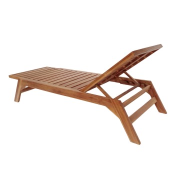 Ξαπλώστρα Art Maison Mesmero teak ξύλο σε φυσική απόχρωση 200x70x35εκ