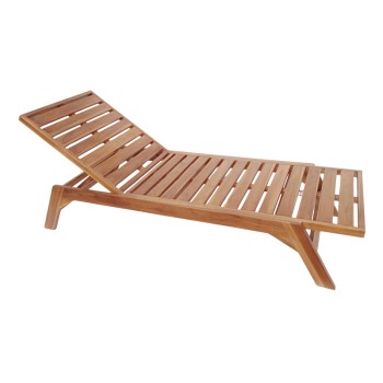 Ξαπλώστρα Art Maison Mesmero teak ξύλο σε φυσική απόχρωση 200x70x35εκ