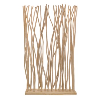 Διακοσμητικό δαπέδου Art Maison Agapanthus teak-suar ξύλο σε φυσική απόχρωση 120x25x200εκ