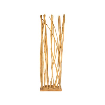 Διακοσμητικό δαπέδου Art Maison Bing teak-suar ξύλο σε φυσική απόχρωση 60x25x200εκ