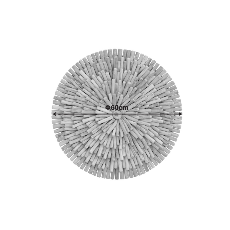 Διακοσμητικό τοίχου Art Maison Decof drift ξύλο σε φυσική απόχρωση Φ60x5εκ