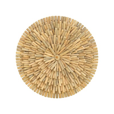 Διακοσμητικό τοίχου Art Maison Decof drift ξύλο σε φυσική απόχρωση Φ60x5εκ