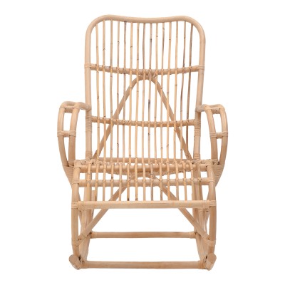 Κουνιστή πολυθρόνα Art Maison Bloodaxe rattan pe σε φυσική απόχρωση 108x71x103εκ Κουνιστή πολυθρόνα Art Maison Bloodaxe rattan pe σε φυσική απόχρωση 108x71x103εκ