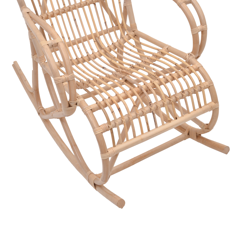 Κουνιστή πολυθρόνα Art Maison Bloodaxe rattan pe σε φυσική απόχρωση 108x71x103εκ Κουνιστή πολυθρόνα Art Maison Bloodaxe rattan pe σε φυσική απόχρωση 108x71x103εκ