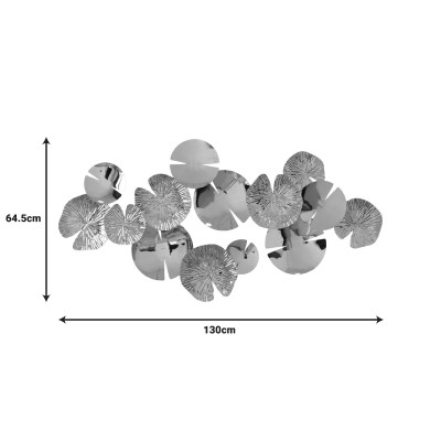 Διακοσμητικό τοίχου Art Maison Lilac μέταλλο σε χρυσή απόχρωση130x64.5x6εκ