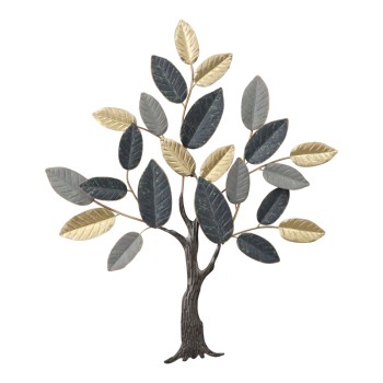 Διακοσμητικό τοίχου Art Maison Hyacinth μέταλλο σε χρυσή-μαύρη-γκρι απόχρωση 71.5x84.5x4εκ