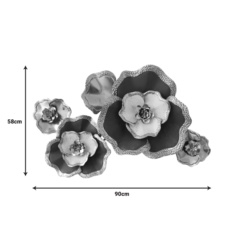 Διακοσμητικό τοίχου Art Maison Laelia μέταλλο σε χρυσή-μαύρη απόχρωση 90x58x7.5εκ