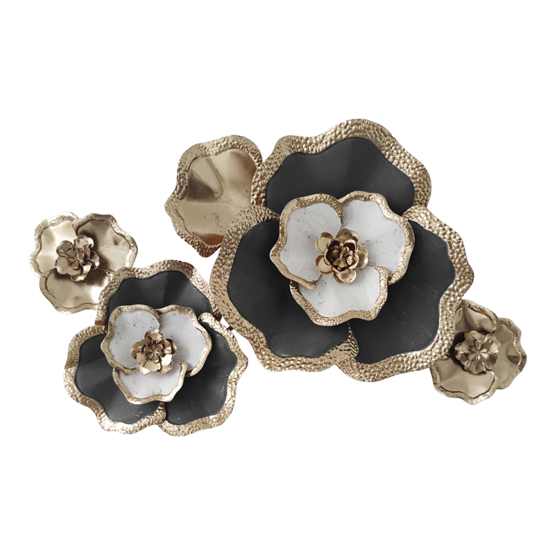 Διακοσμητικό τοίχου Art Maison Laelia μέταλλο σε χρυσή-μαύρη απόχρωση 90x58x7.5εκ