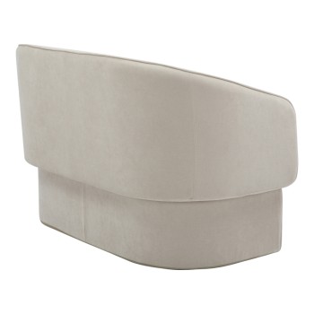 Καναπές διθέσιος Art Maison Lumière ύφασμα σε μπεζ απόχρωση 65x128x79εκ