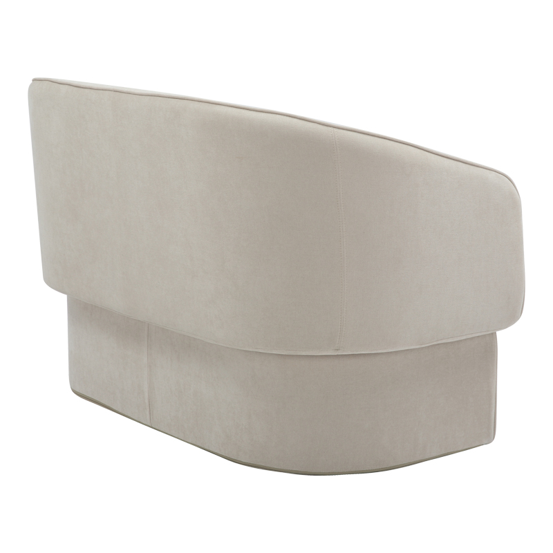 Καναπές διθέσιος Art Maison Lumière ύφασμα σε μπεζ απόχρωση 65x128x79εκ