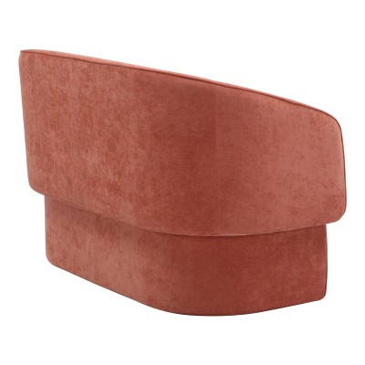 Καναπές διθέσιος Art Maison Lumière ύφασμα σε κεραμιδί απόχρωση 65x128x79εκ