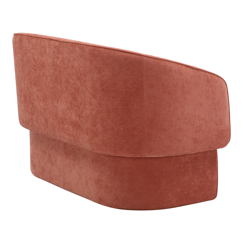 Καναπές διθέσιος Art Maison Lumière ύφασμα σε κεραμιδί απόχρωση 65x128x79εκ