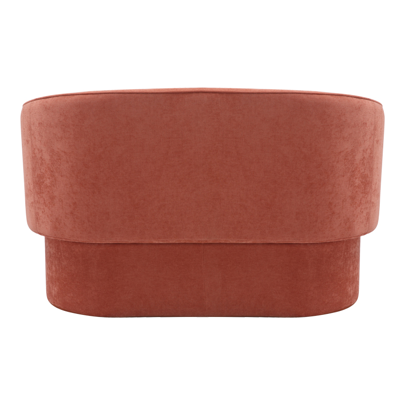 Καναπές διθέσιος Art Maison Lumière ύφασμα σε κεραμιδί απόχρωση 65x128x79εκ