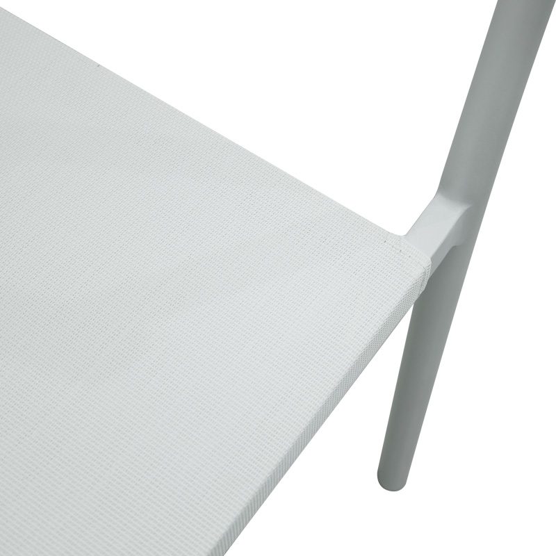 Πολυθρόνα αλουμινίου Art Maison Aero στοιβαζόμενη με λευκό σκελετό-textilene-pe rattan σε φυσική απόχρωση 56x63x82εκ