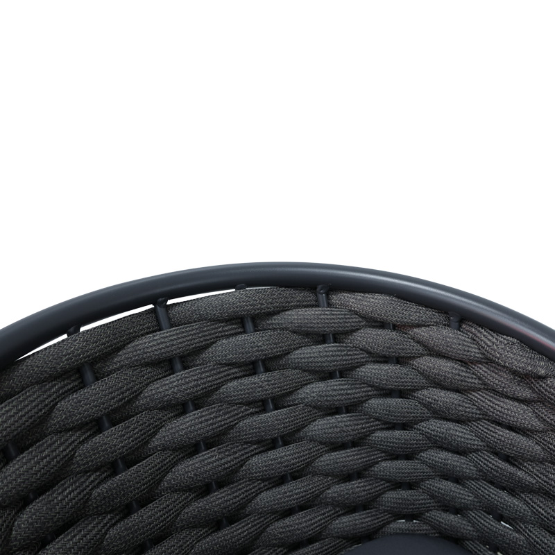 Πολυθρόνα αλουμινίου Art Maison Albion στοιβαζόμενη με ανθρακί σκελετό-σχοινι 57x62x77εκ