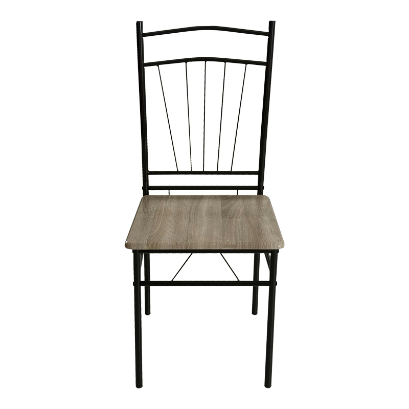 Τραπεζαρία Art Maison Hifumi σετ 5τμχ mdf σε γκρι απόχρωση με γκρι μεταλλικά πόδια 110x60x74εκ