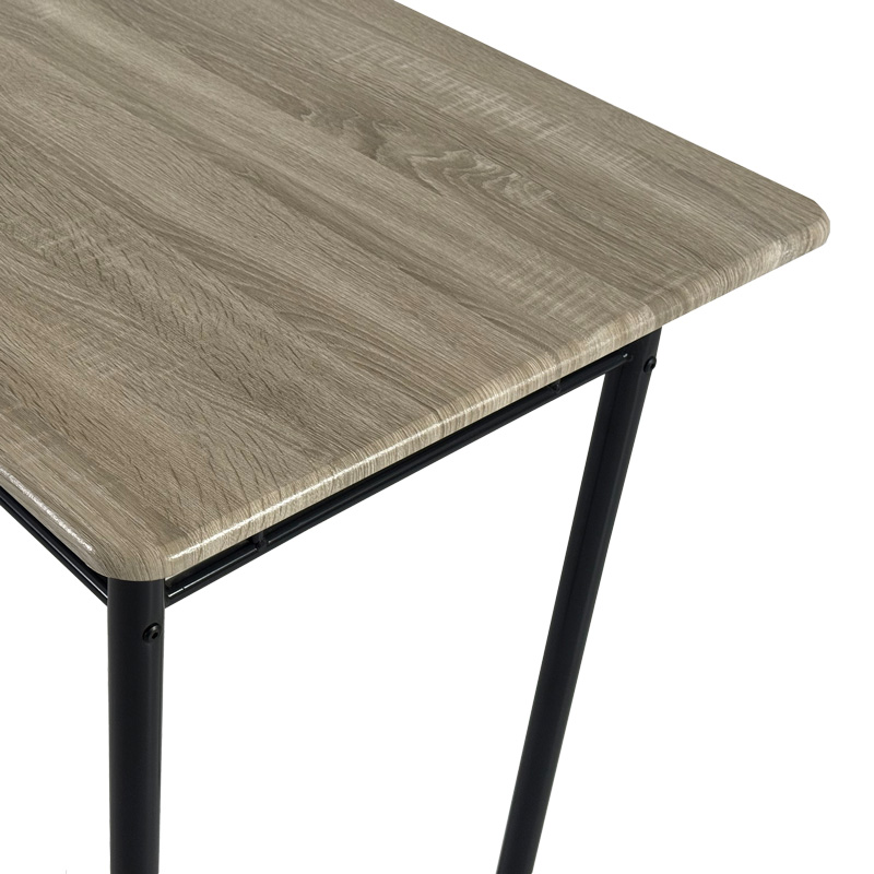 Τραπεζαρία Art Maison Hifumi σετ 5τμχ mdf σε γκρι απόχρωση με γκρι μεταλλικά πόδια 110x60x74εκ