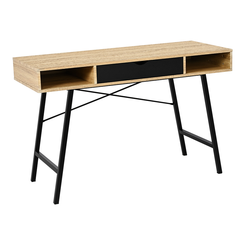 Γραφείο εργασίας Art Maison Natsuki σε oak απόχρωση με πόδι μαύρο μέταλλο 120x48x76εκ