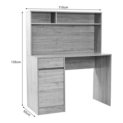 Γραφείο εργασίας Art Maison Akemi με ράφι σε oak απόχρωση 110x50x135εκ