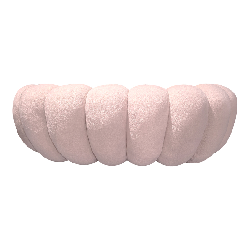 Καναπές Art Maison Akumai μπουκλέ ύφασμα σε ροζ απόχρωση 180x105x65εκ