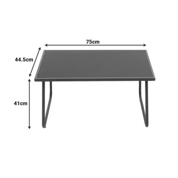 Σαλόνι εξωτερικού χώρου Art Maison Mousse textilene-μέταλλο σε ανθρακί απόχρωση