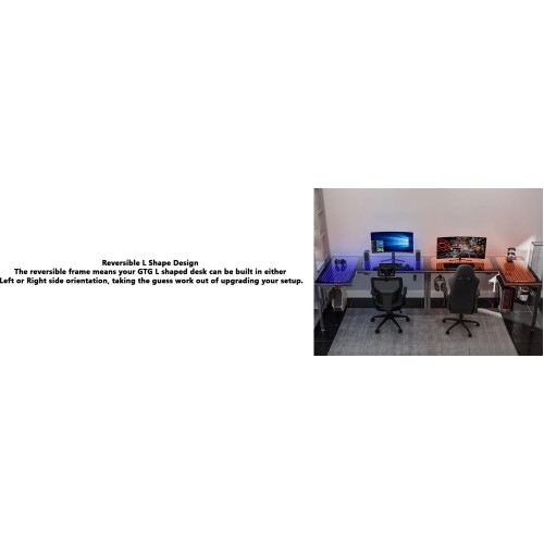 Gaming Γραφείο - Eureka Ergonomic® ERK-GD-L60R-B-EU 152x101x76 εκ.