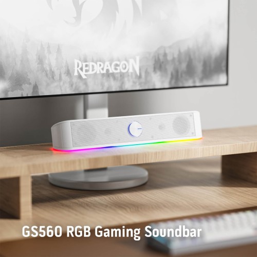 Gaming Soundbar -  Redragon Adiemus GS560 Adiemus (White)