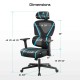 Gaming Καρέκλα - Eureka Ergonomic® ERK-GC06-BU-V1