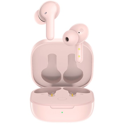 QCY T13 TWS PINK Dual Driver 4-mic noise cancel. True Wireless Earbuds - Quick Charge 380mAh