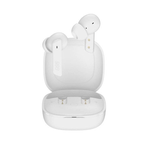 QCY HT05 Melobuds ANC TWS WHITE Dual Driver 6-mic noise cancel. True Wireless Earbuds - 10mm drivers