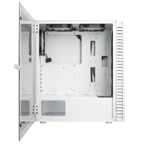 Kolink Observatory HF Glass ARGB Midi Tower Case - White (with 6 ARGB fans - 3x140mm & 3x120mm )