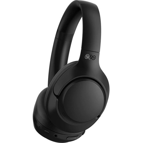 QCY H3 High-Res Headset Black w. Mic, Active Noise Canceling with 4 mode ANC 60h Multipoint