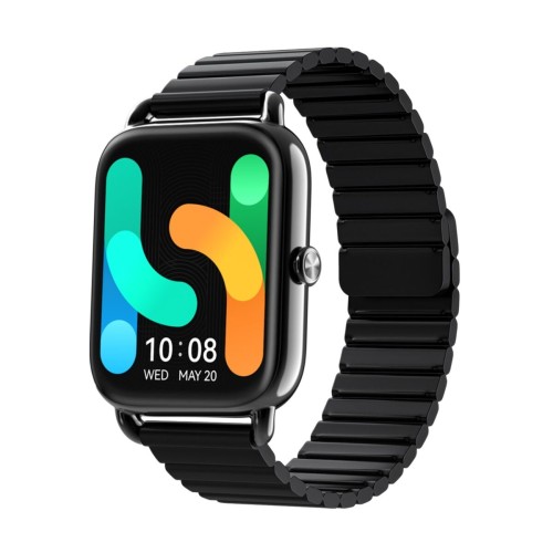 Haylou RS4 Plus Black -2 Straps (Silicon & Magnetic) Smart Watch 1,78 AMOLED 368x448 100 faces IP68