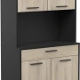 ΕΠΙΠΛΟ ΚΟΥΖΙΝΑΣ ART MAISON AVALON - NATURAL BLACK (83,3x40x176,1εκ.)